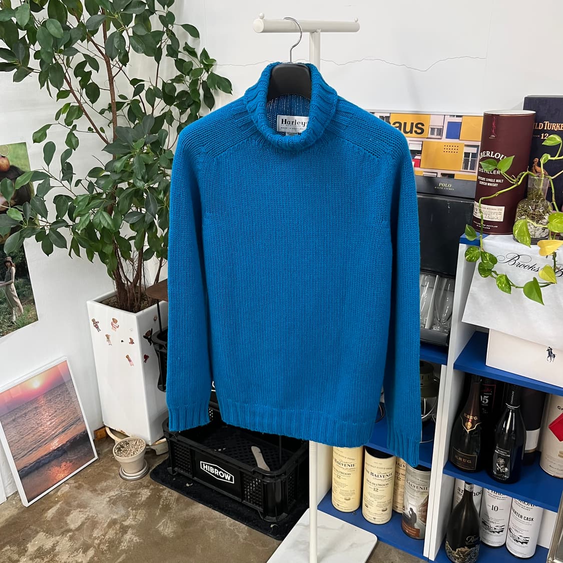 할리오브스코틀랜드 램스울 터틀넥 니트 L 상품이미지1