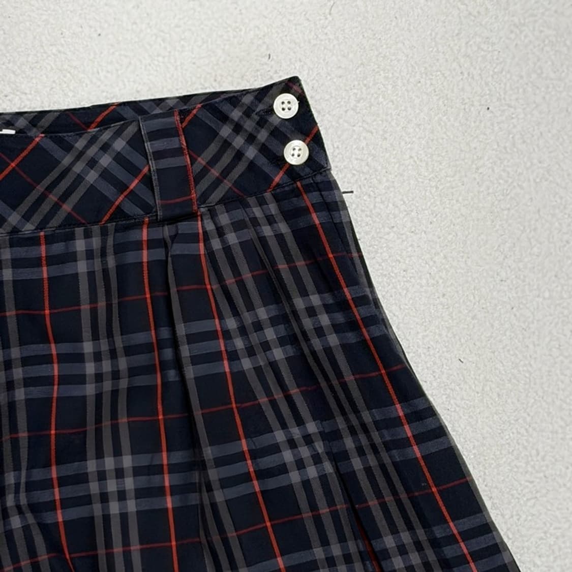 BURBERRY 90's 핀턱 노바 체크 올드머니 쇼츠 8 상품이미지2