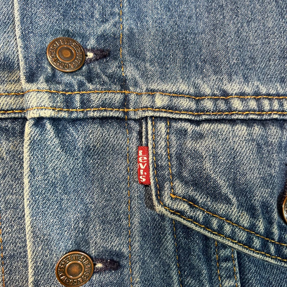 [M] 00s 리바이스 made in usa 데님 트러커 자켓 상품이미지3