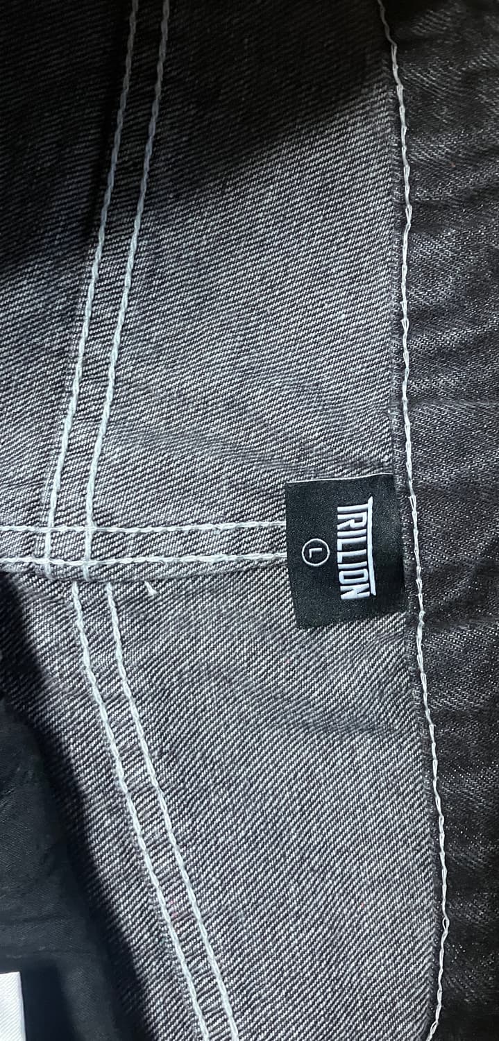 트릴리온 프론트 워싱 와이드 데님  상품이미지3