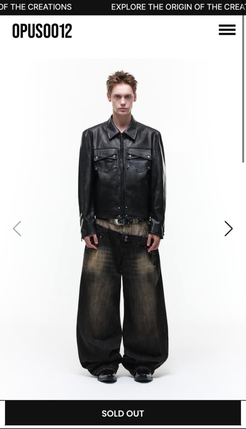 구매 오퍼스0012 레더자켓 M사이즈 상품이미지1