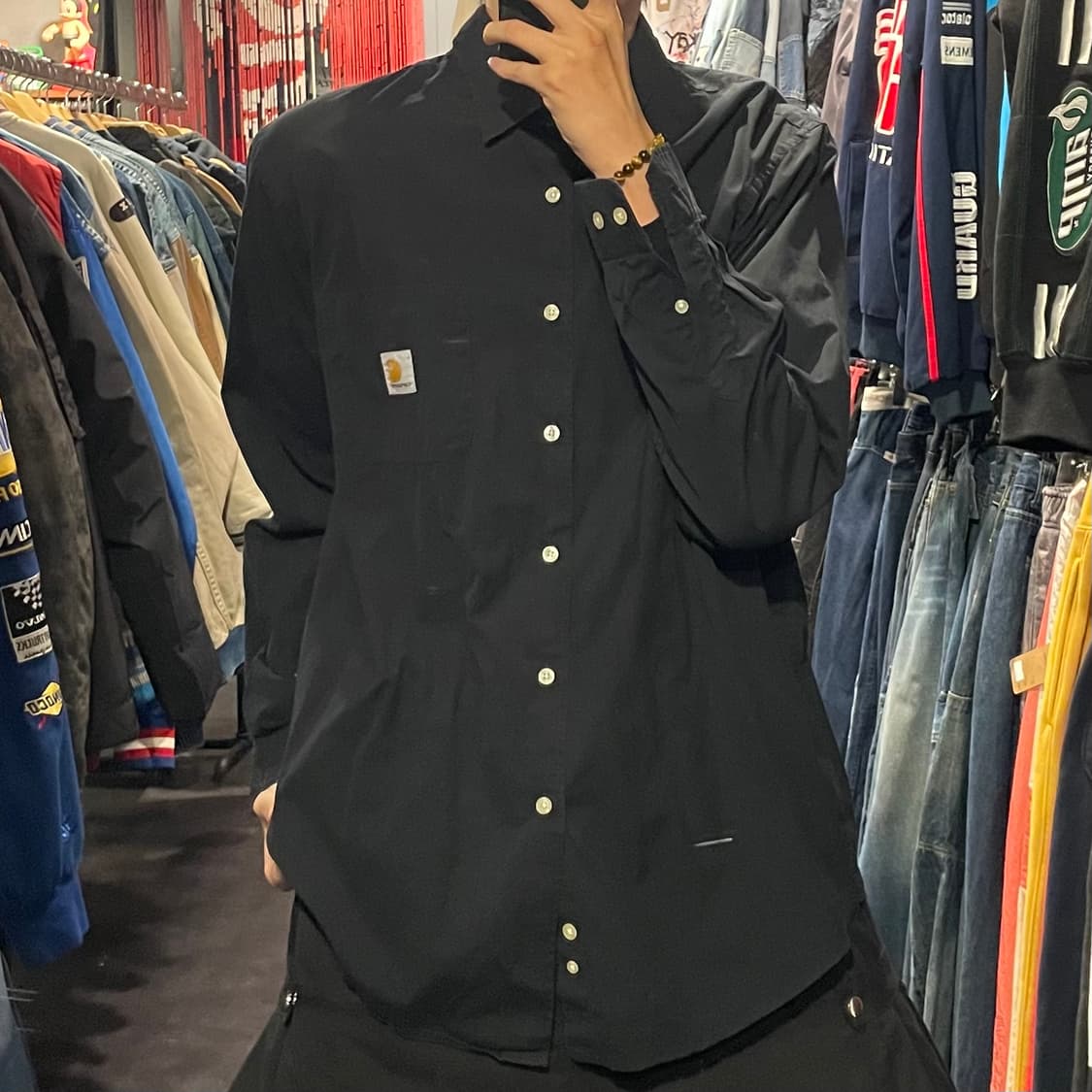 [IM] carhartt 칼하트 블랙 긴팔셔츠 상품이미지2