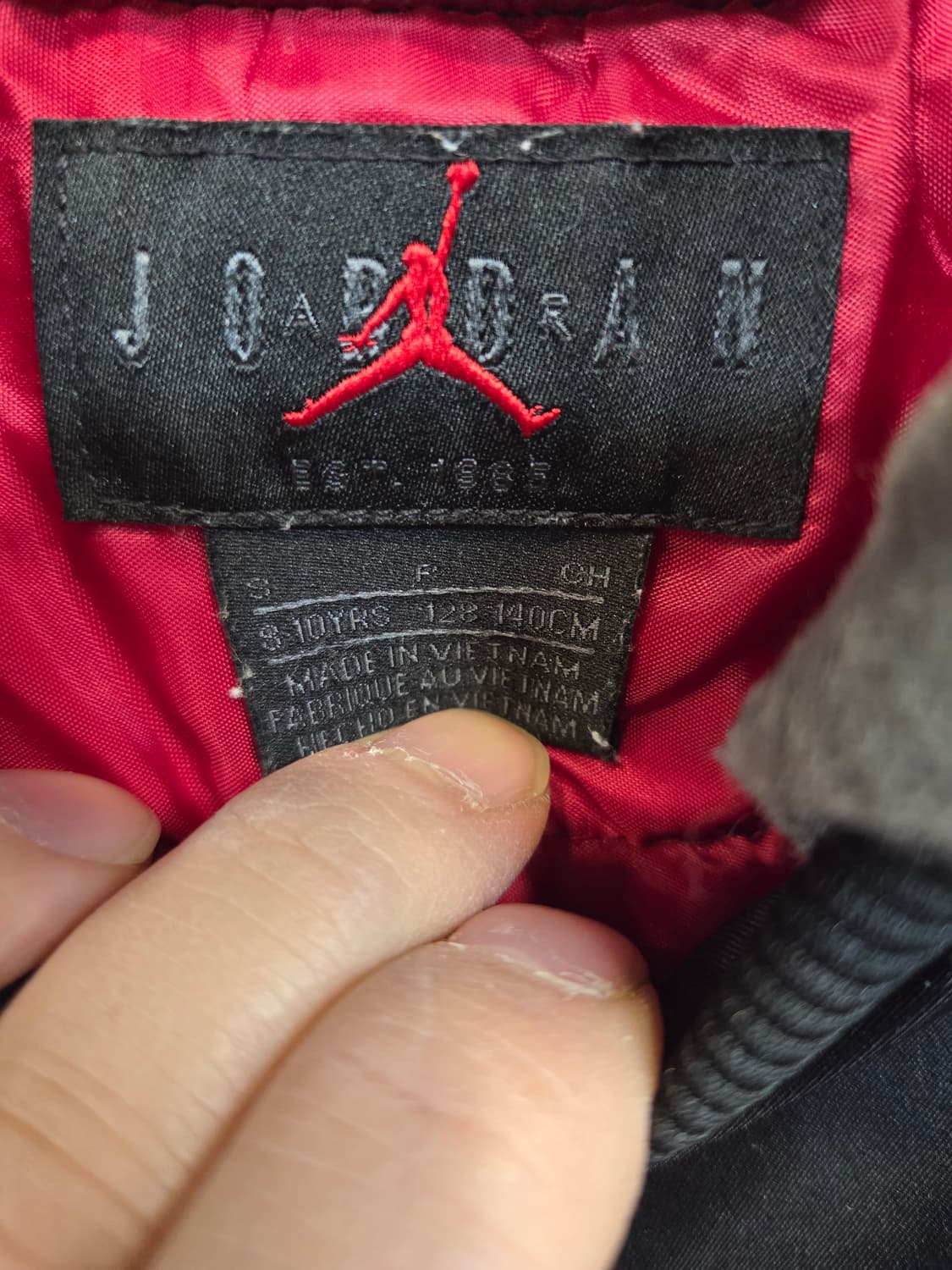 조던 점프맨 키즈 항공 패딩 후드자켓 10살 128-140 상품이미지3