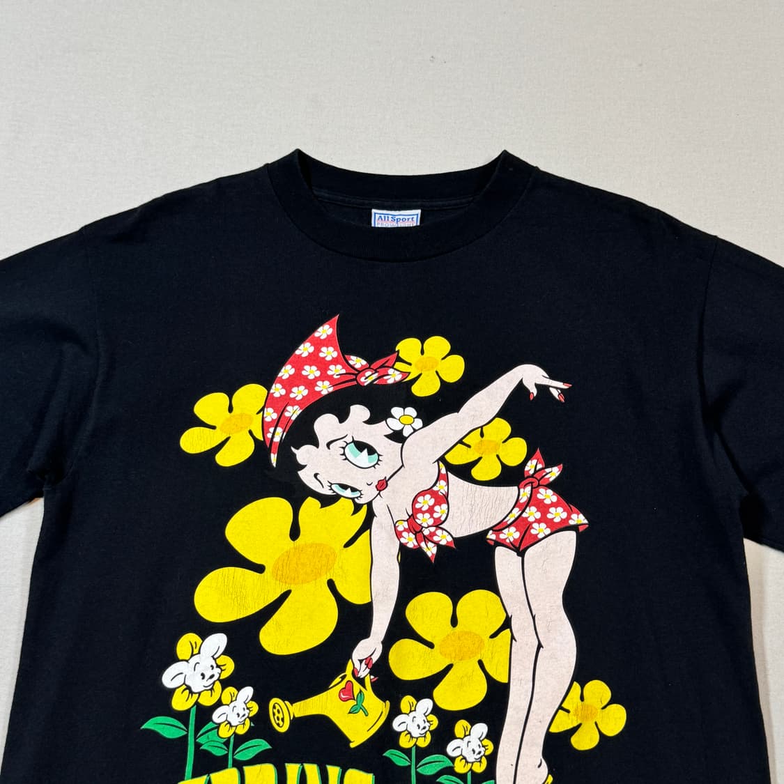 M) 베티붑 Betty Boop 90s USA 빈티지 반팔 티셔츠 상품이미지3