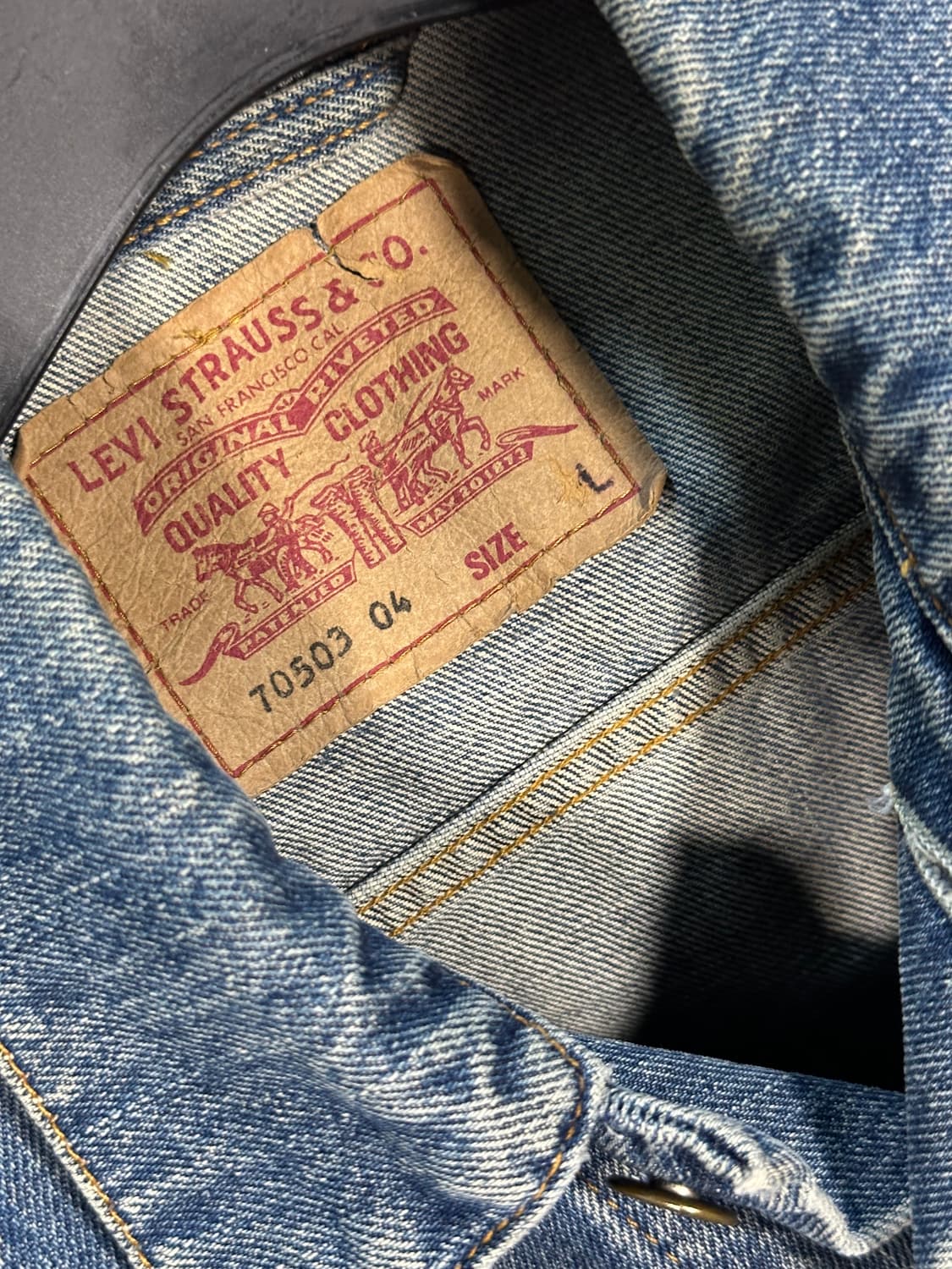리바이스 70503 90s 트러커 처분  상품이미지3