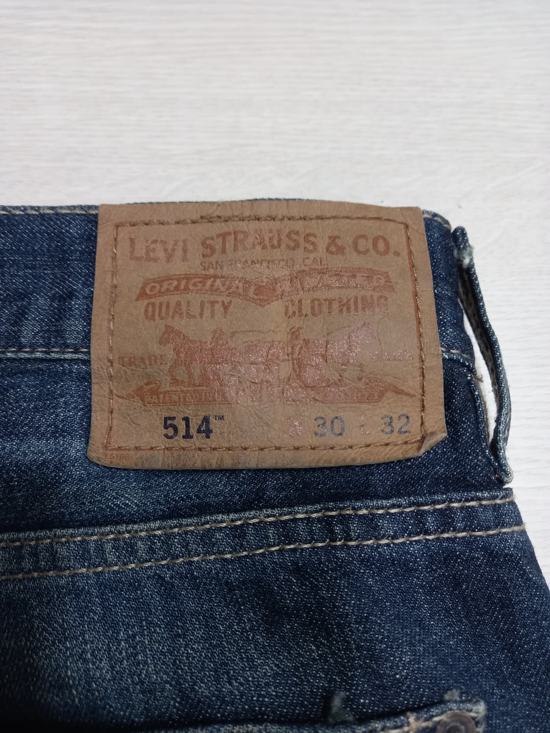 30 리바이스514 워싱 일자진 진청 30-177 상품이미지5