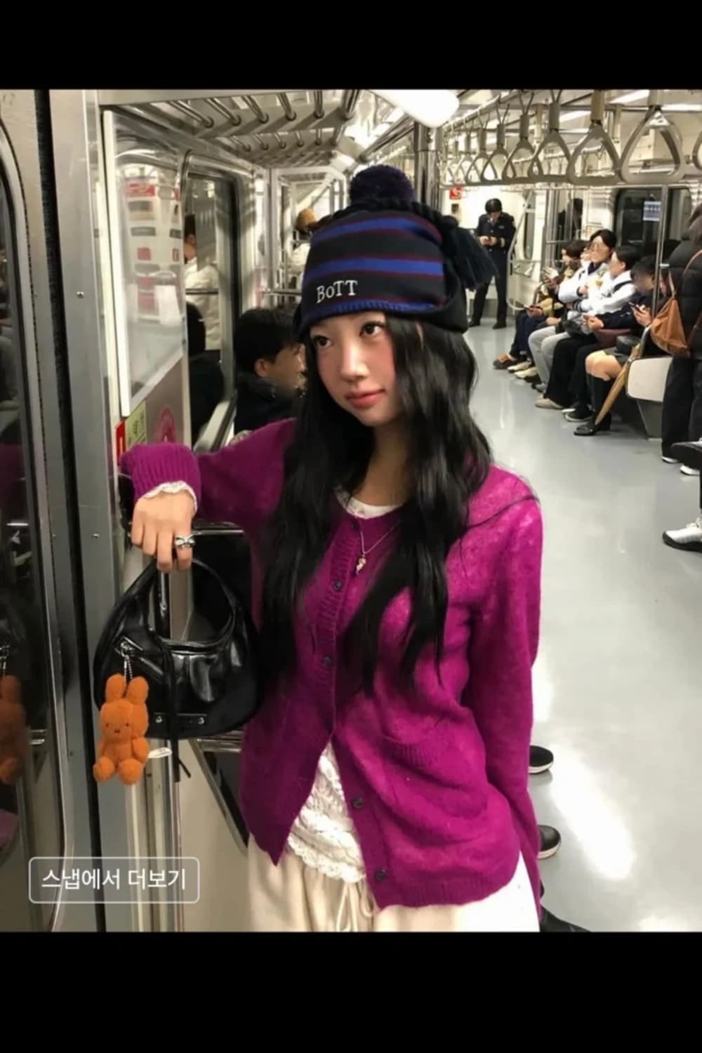 썬번프로젝트 퍼플 가디건Mohair Sheer Cardigan, MAGE 상품이미지3