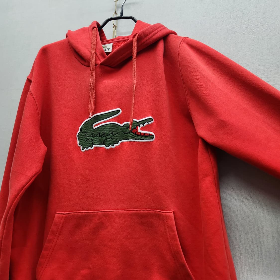 라코스테 빅로고 자수 후드티 L(남여공용) 상품이미지2