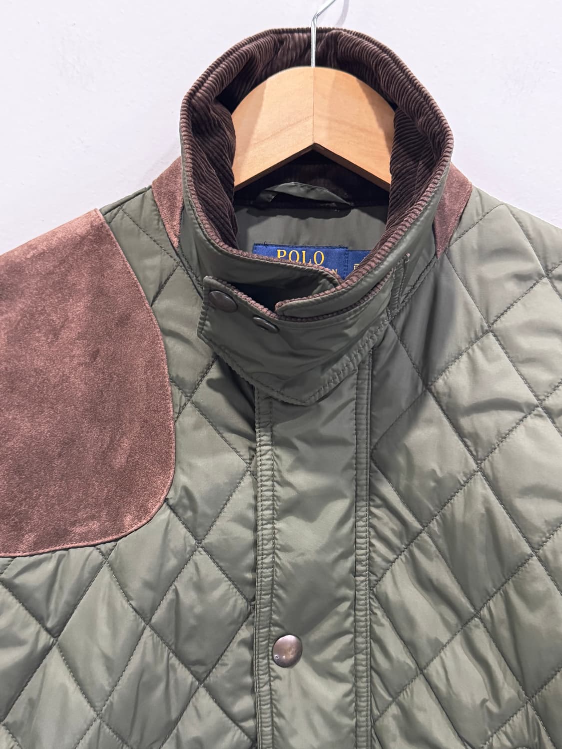 폴로 랄프로렌 퀼팅 자켓 L 올리브 상품이미지2
