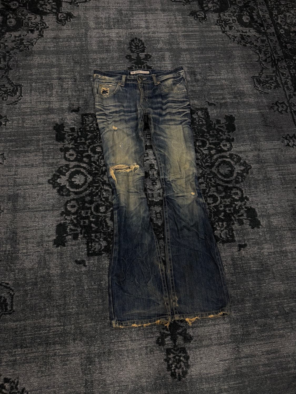 The cross jeans damaged washing boots cu 상품이미지1
