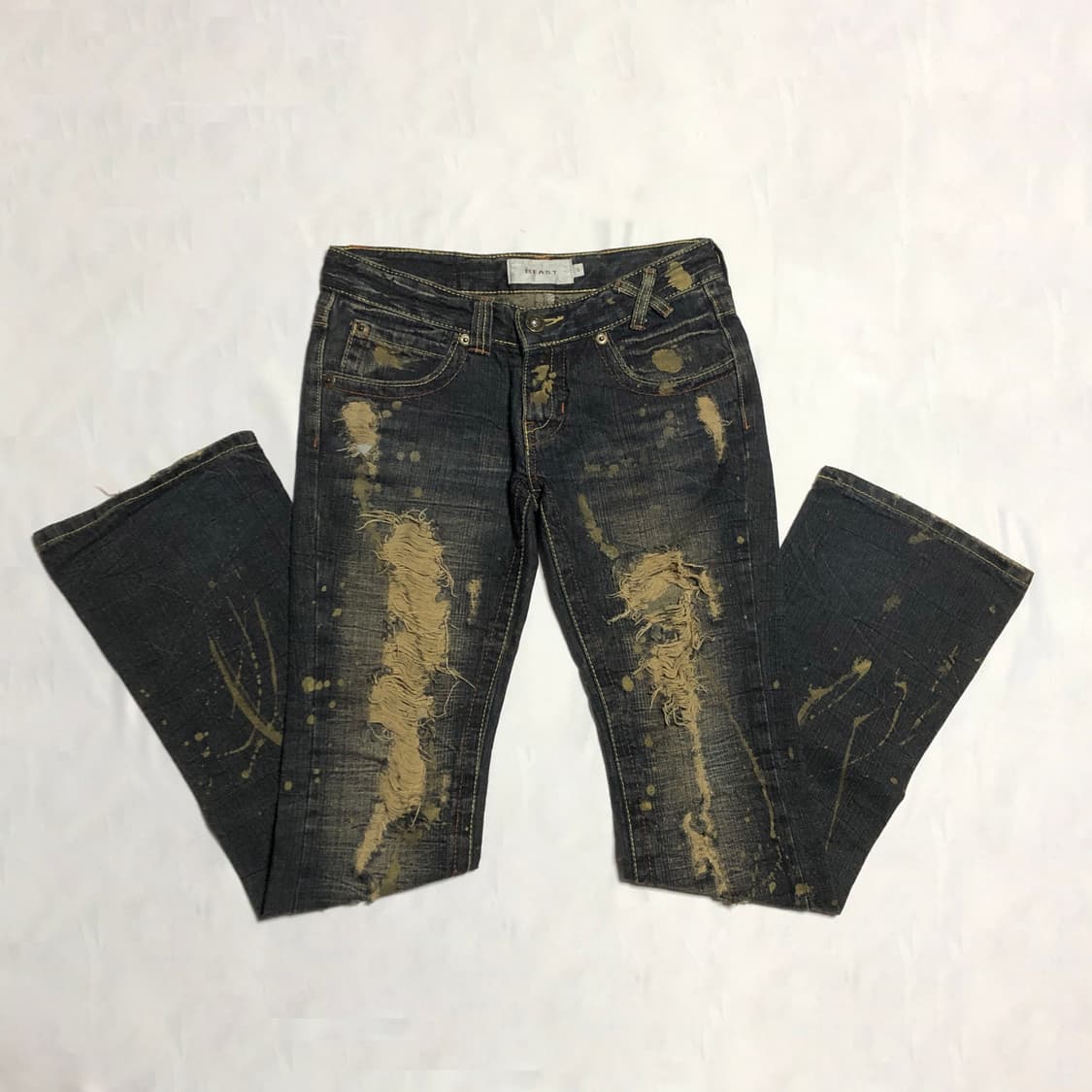 데미지 진 데님 팬츠 상품이미지1