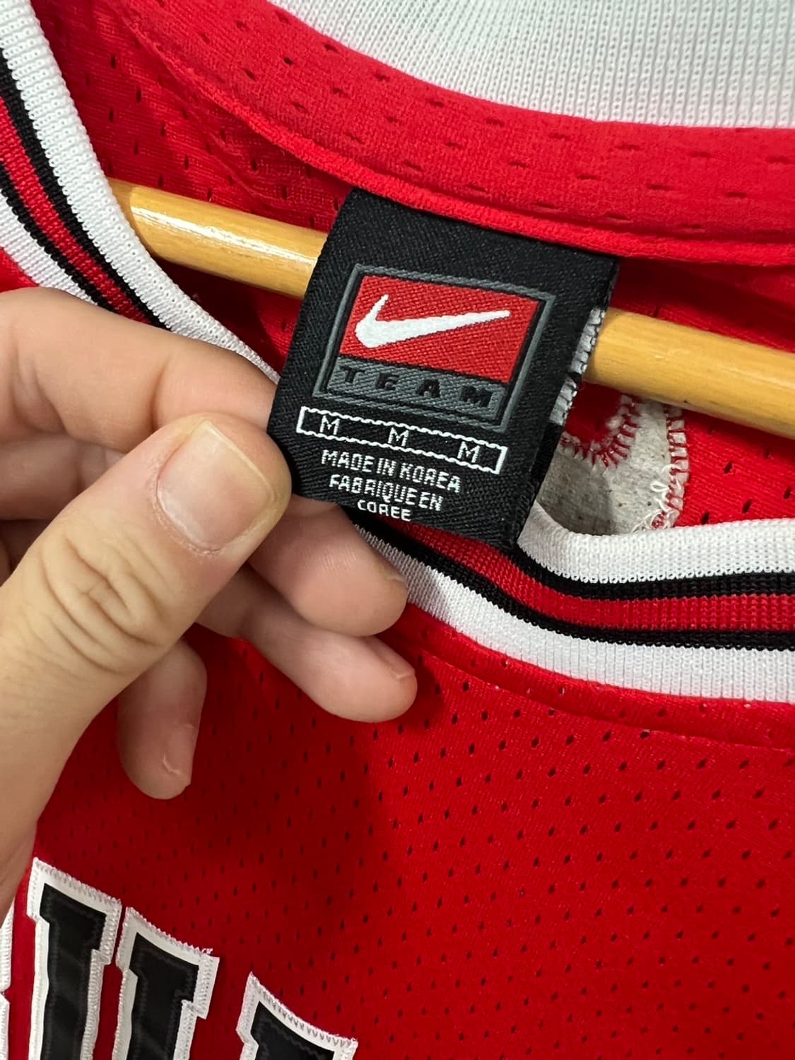 90s 나이키 NBA 시카고 불스 조던 마킹 농구 유니폼 상품이미지5