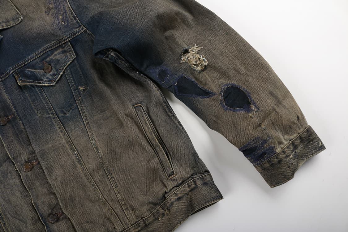 [XXL] 폴로 데님앤서플라이 빈티지 워싱 데님자켓 상품이미지2