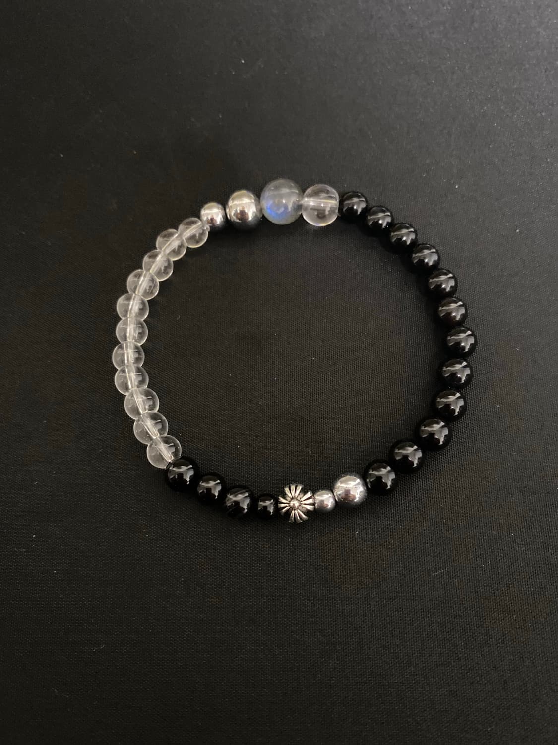 라브라도라이트 포인트 원석 팔찌 상품이미지1