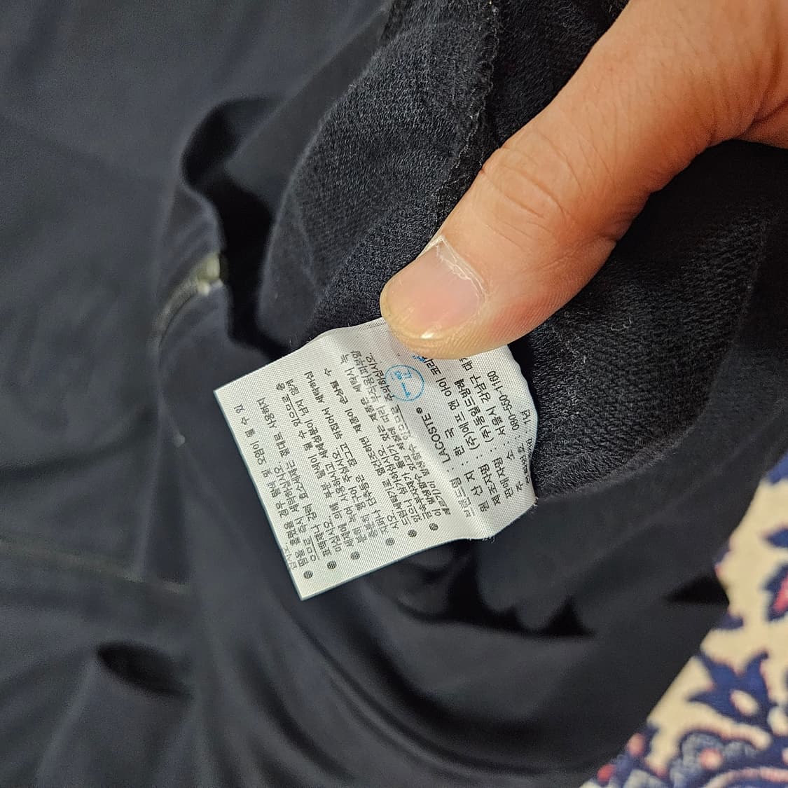 라코스테(Lacoste) 시그니쳐 빅로고 하이넥 집업 자켓  상품이미지6