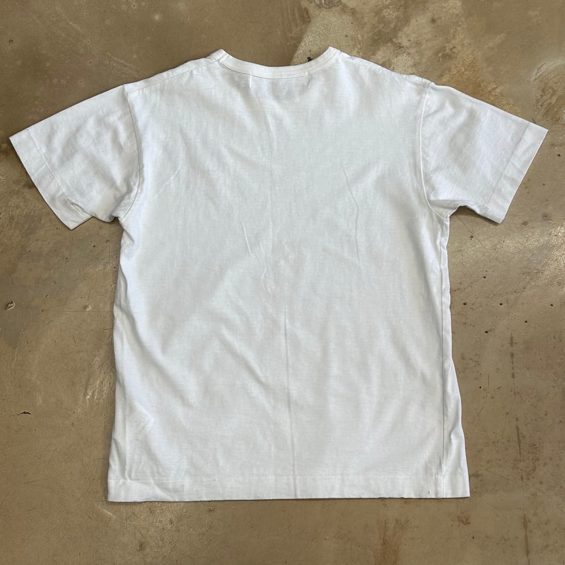 M 꼼데가르송 레드하트와펜 화이트 반팔  상품이미지3