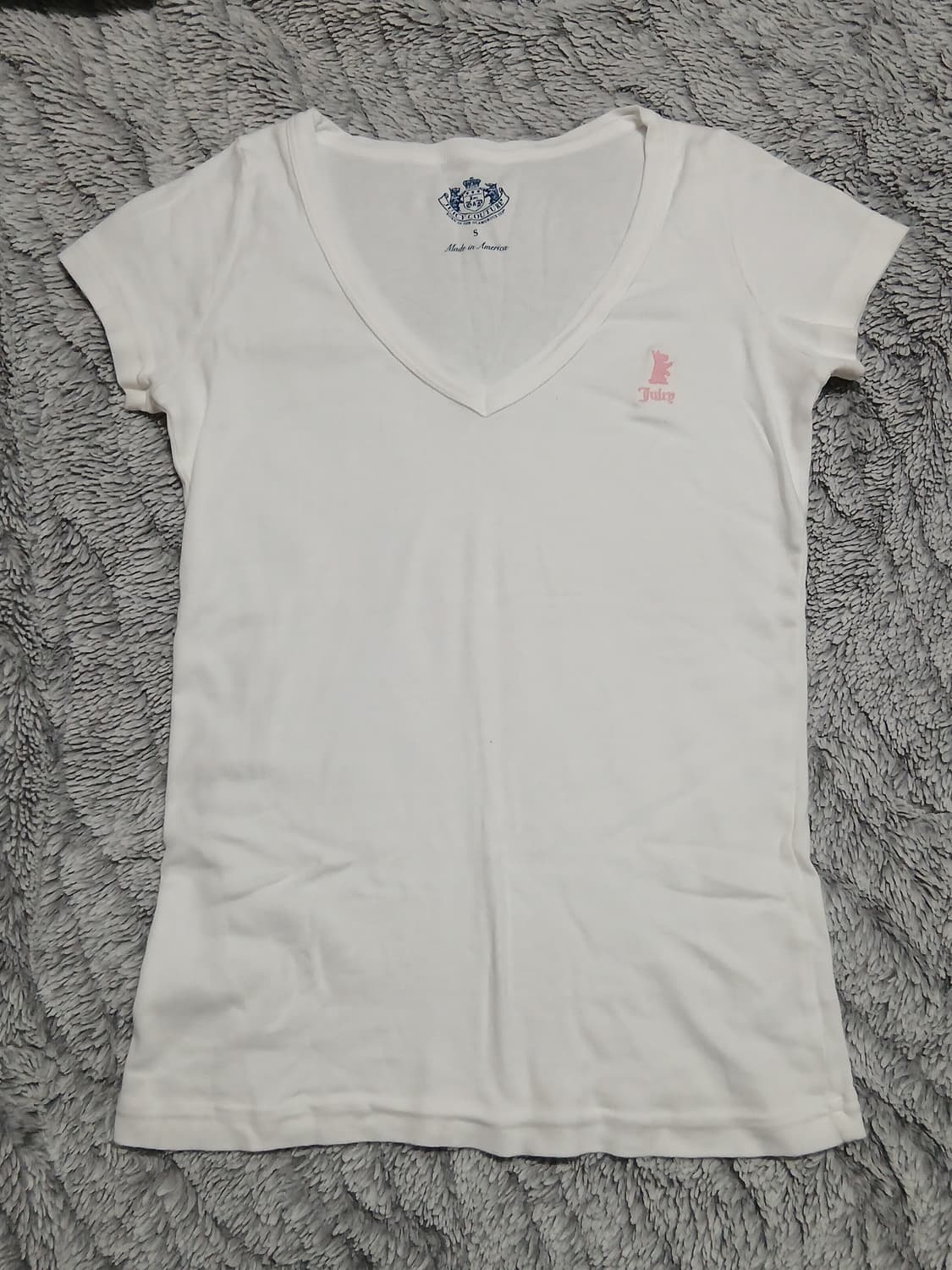 쥬시꾸뛰르 흰핑 반팔 상품이미지1