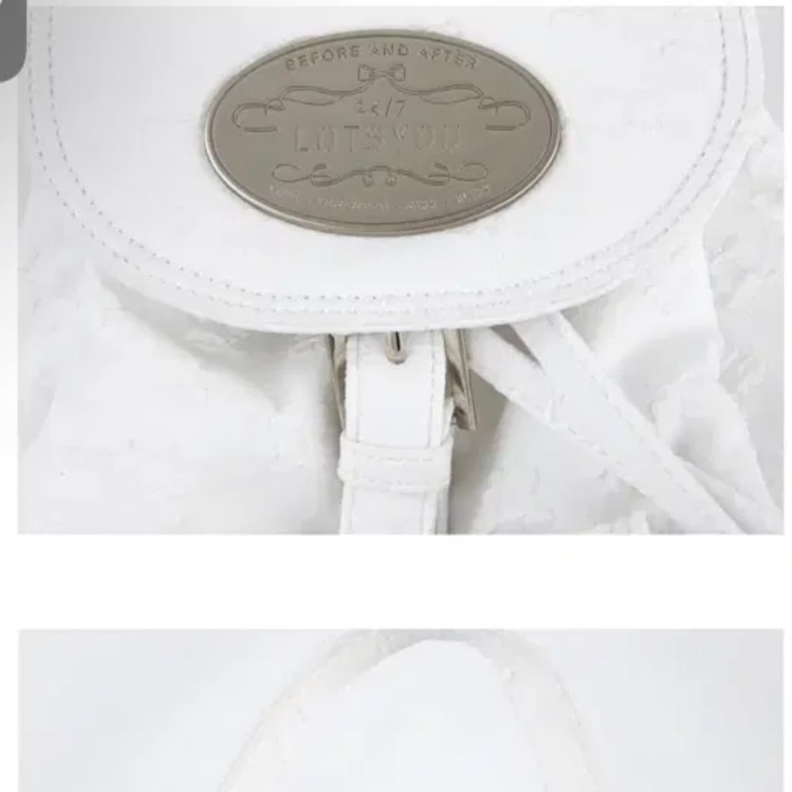 라츠유 노스텔지아 츄비 백팩 화이트 상품이미지3