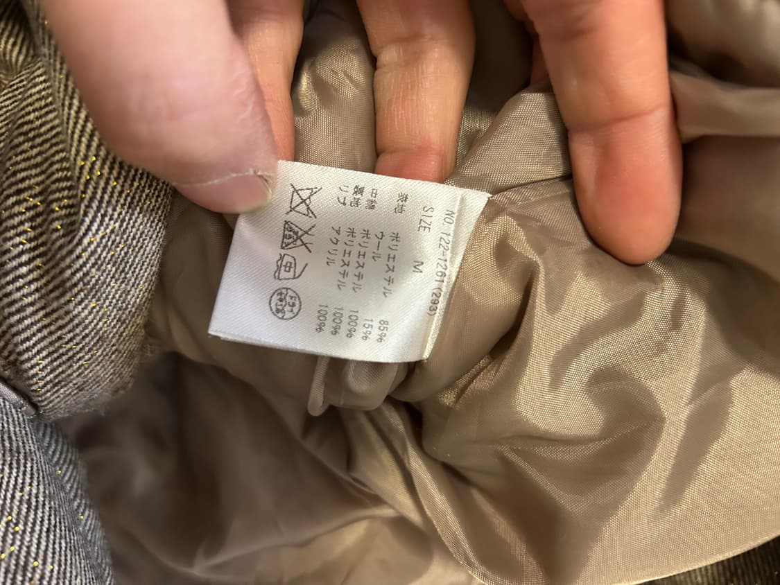 세실맥비 골드버튼 울믹스 쇼울 볼륨 패딩 코트 상품이미지6