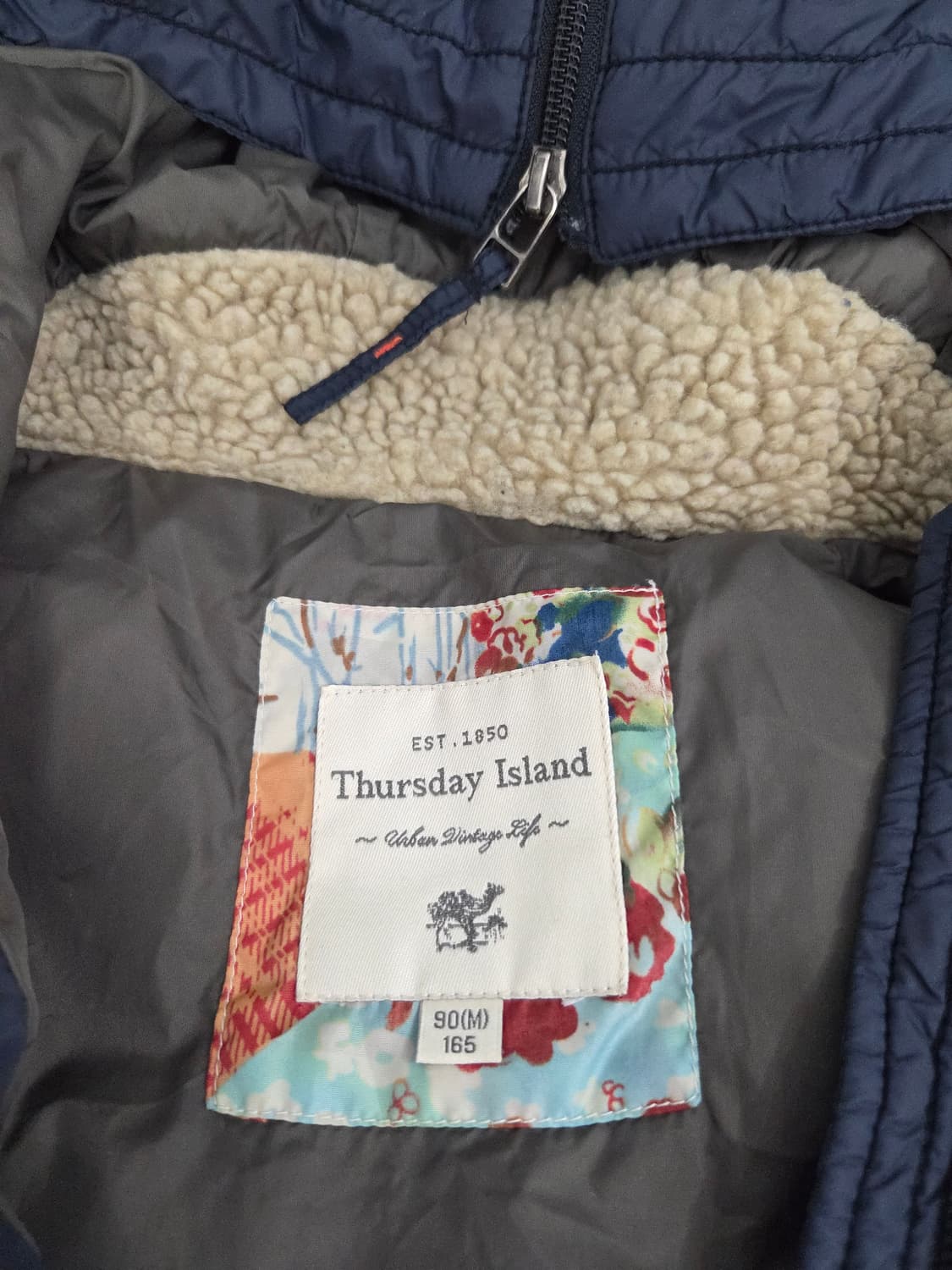 써스데이아일랜드 네이비 다운 패딩조끼_M 상품이미지7