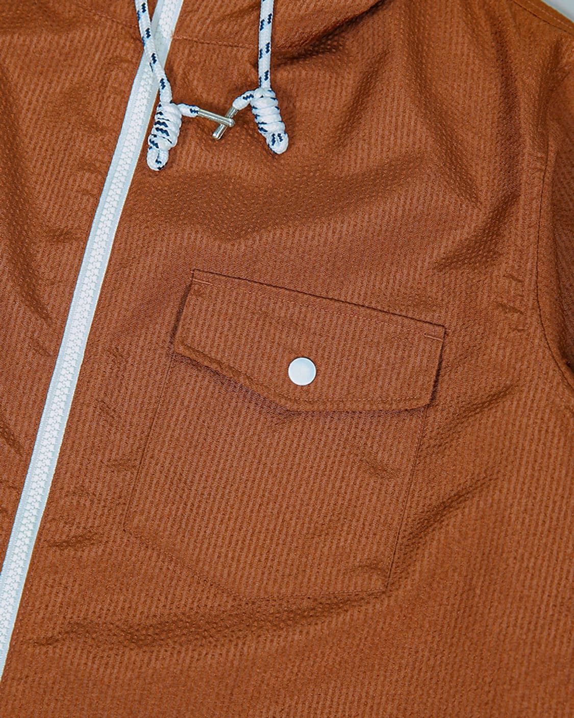 Coen Seersucker Zip Up Hoodie 상품이미지5