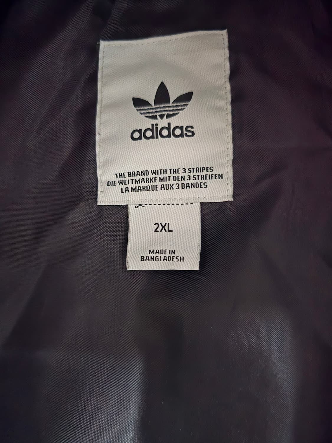 빅사이즈 아디다스 후드 패딩 점퍼 2XL 블랙 상품이미지2