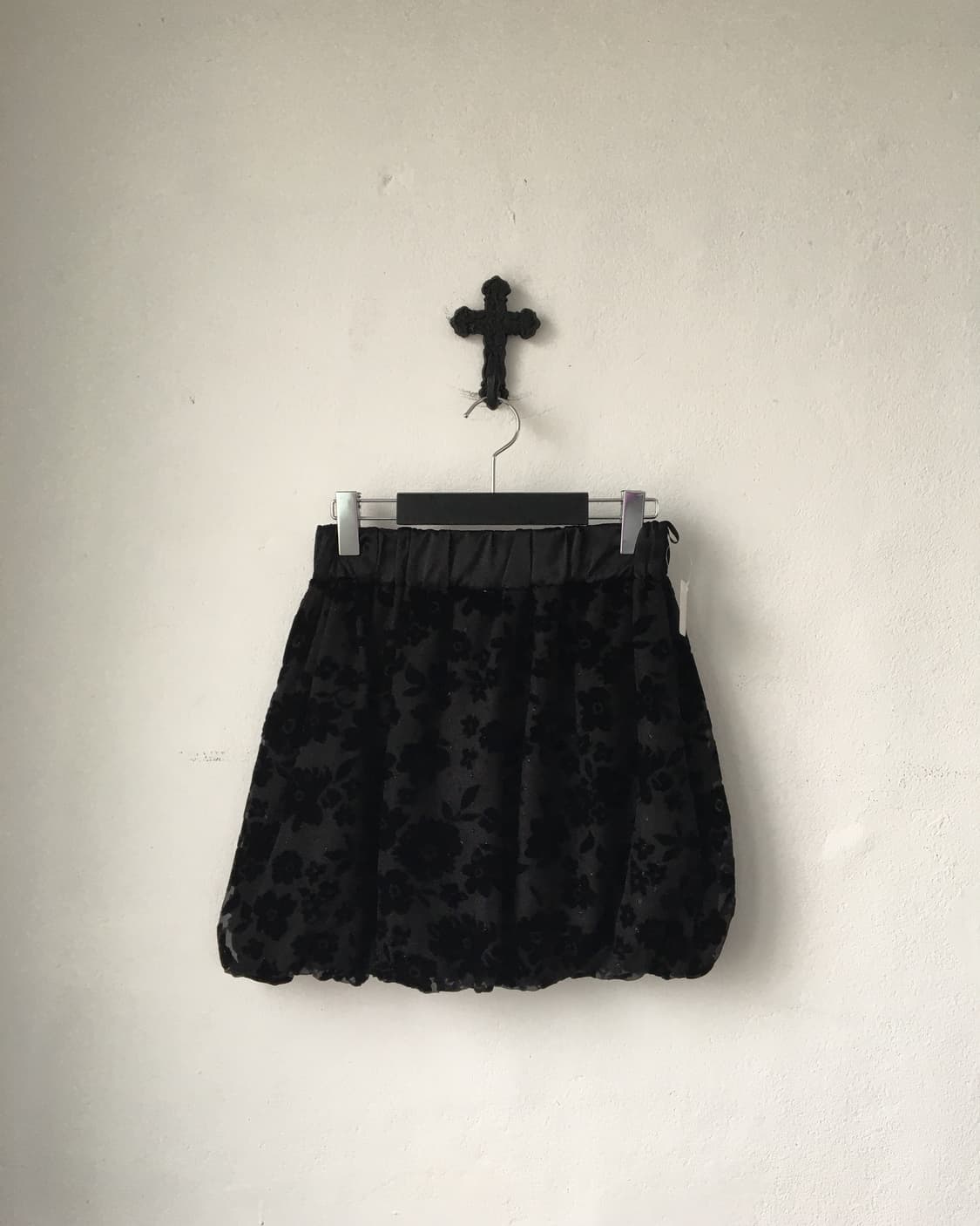 Velvet pattern balloon fit skirt 상품이미지1