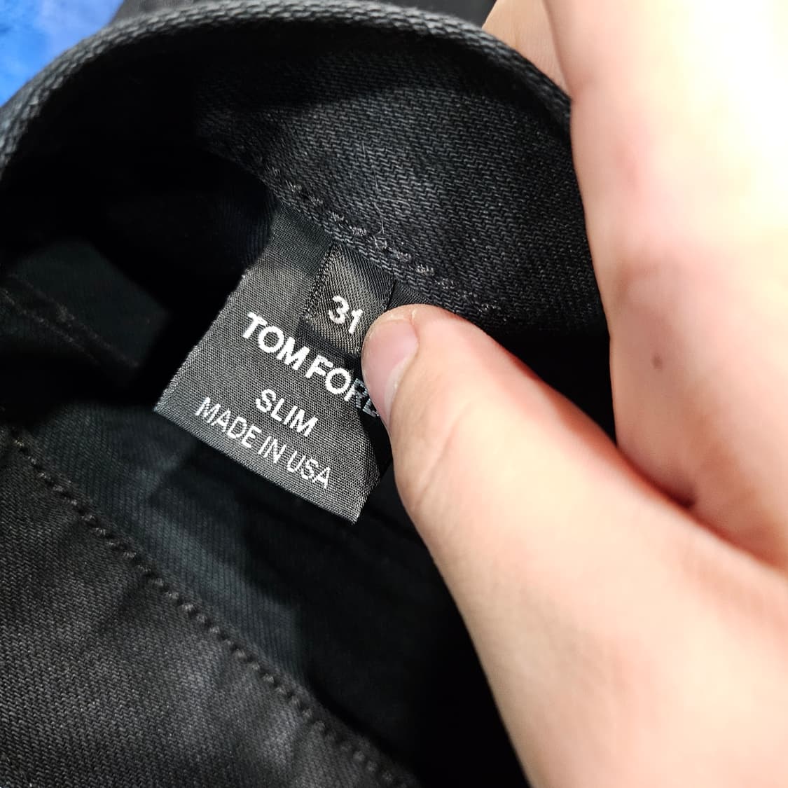 톰포드 가죽 패치로고 블랙 컬러 데님 셋업 상품이미지7