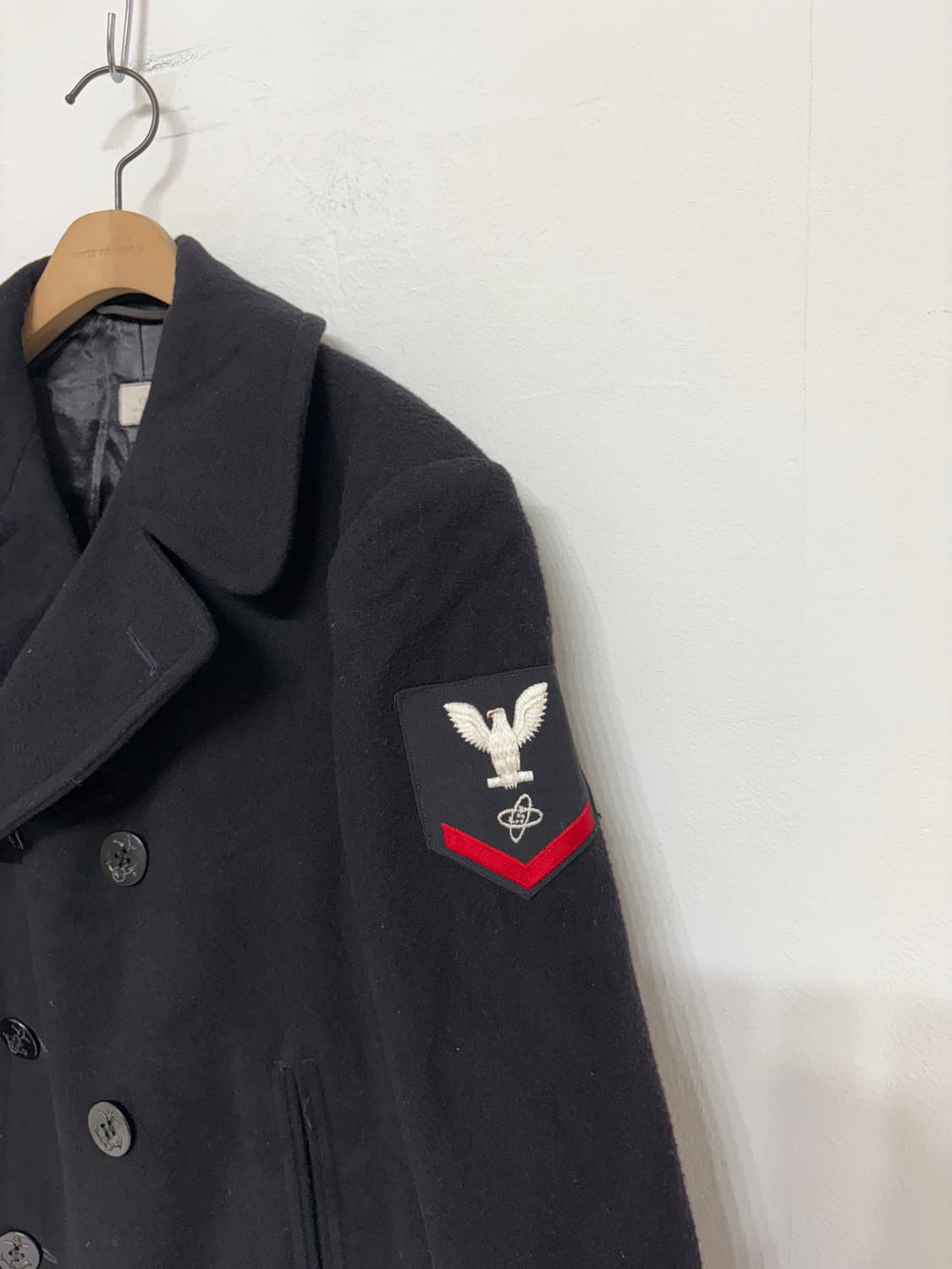 80‘s USN Wool Pea Overcoat. 상품이미지2