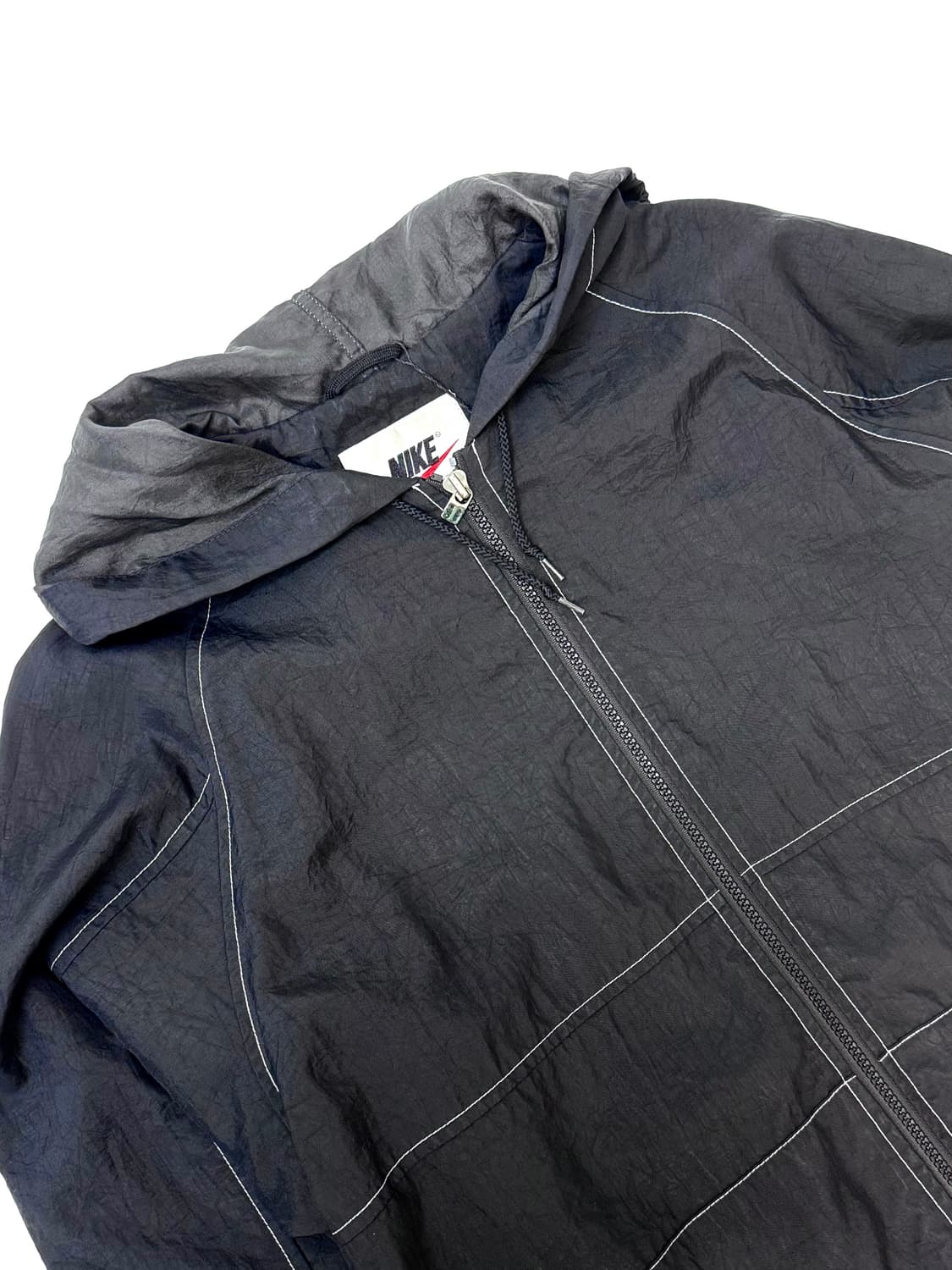 NIKE 90s 나이키 실버 태그 블랙 나일론 재킷 상품이미지3