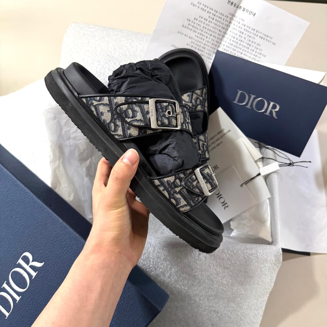 [41/당일출고]디올 오블리크 아쿠아 샌들 / 슬리퍼 상품이미지8