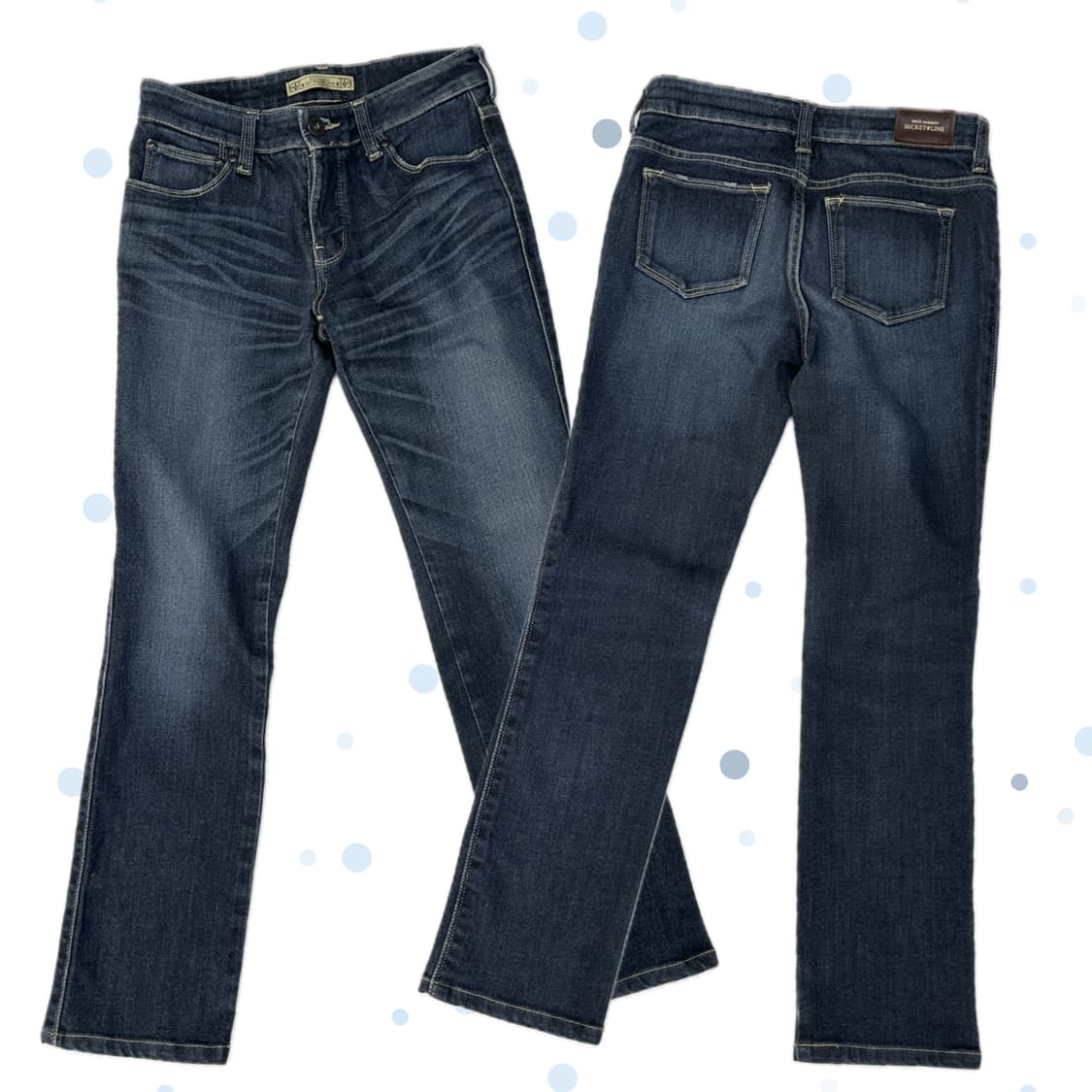 ⭐️빈티지 스티치 워싱 데님 일자핏 팬츠⭐️ 청바지 y2k 데일리 상품이미지1