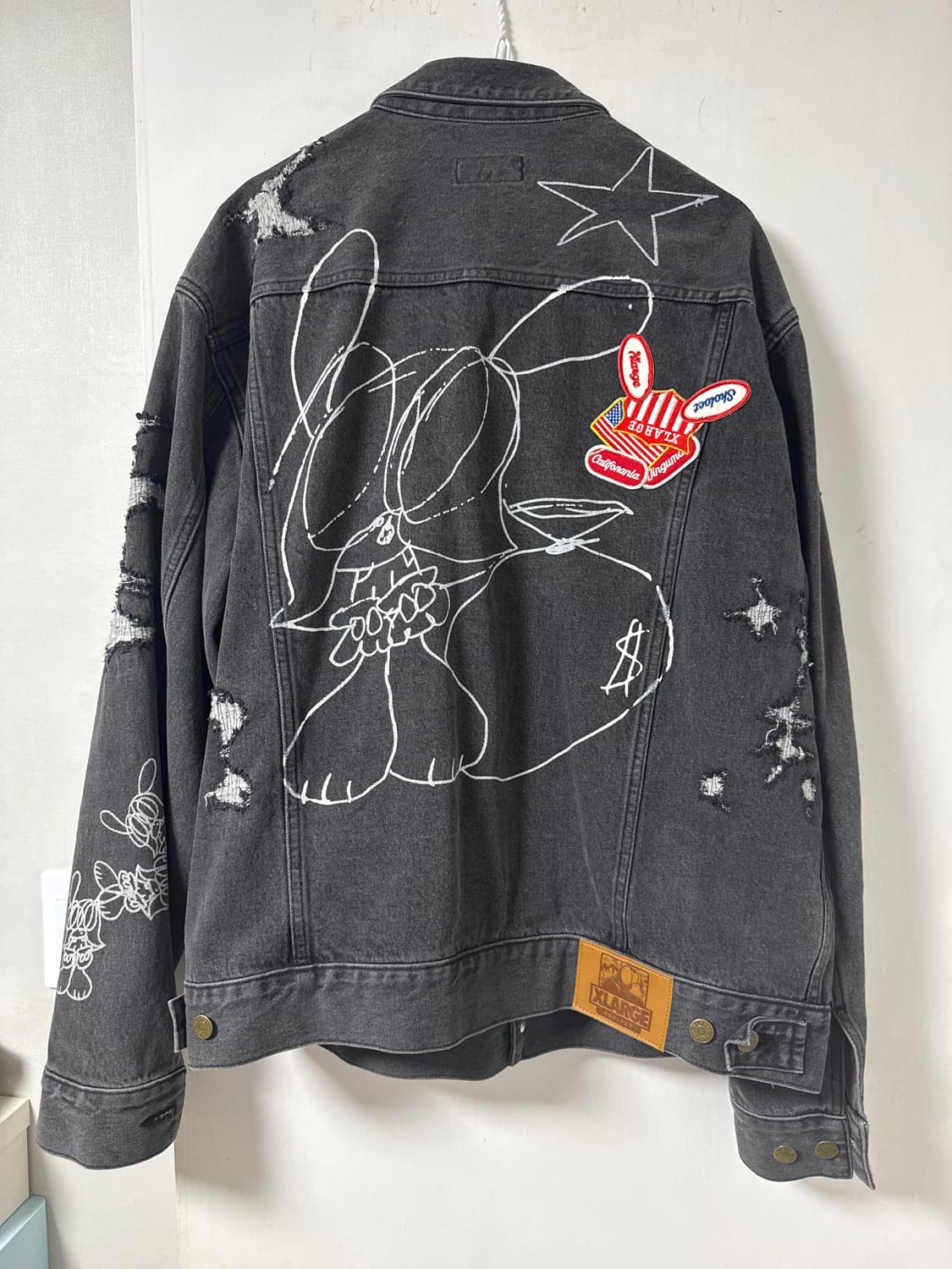 XLARGE  x SKOLOCT  Graffiti DENIM JACKET 상품이미지4