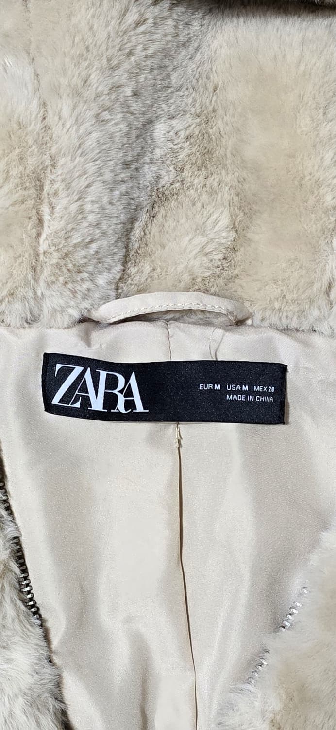 자라 에코 퍼 후드 자켓 M 상품이미지3