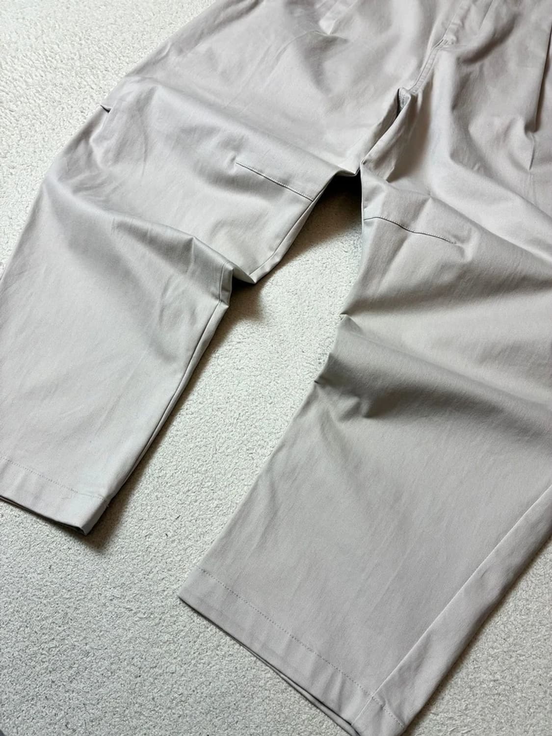 지오송지오 옴므 크롭 투턱 테이퍼드 핏 팬츠 PN7677 상품이미지5