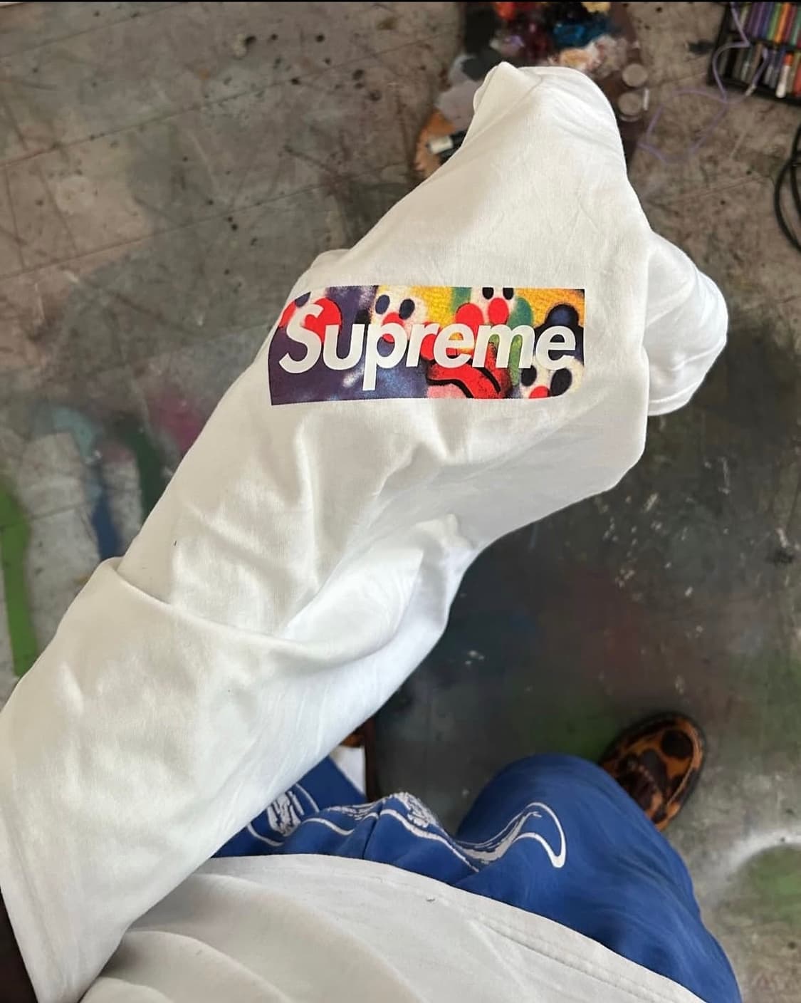 Supreme x SLAWN 박스 로고티셔츠 상품이미지3