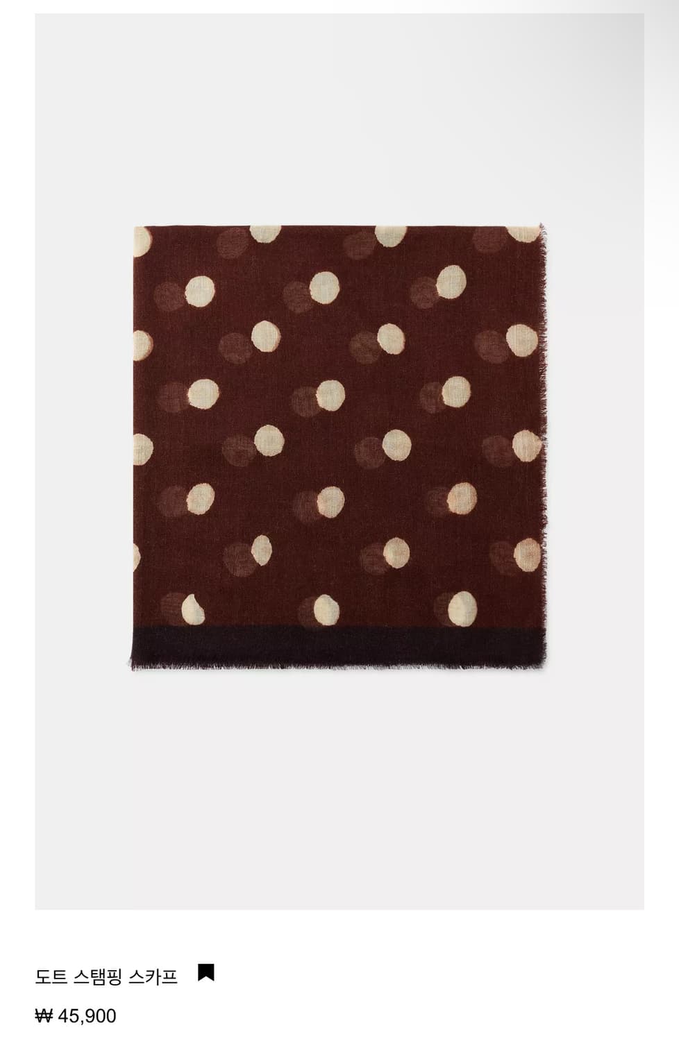자라 도트 패턴 스카프 상품이미지1