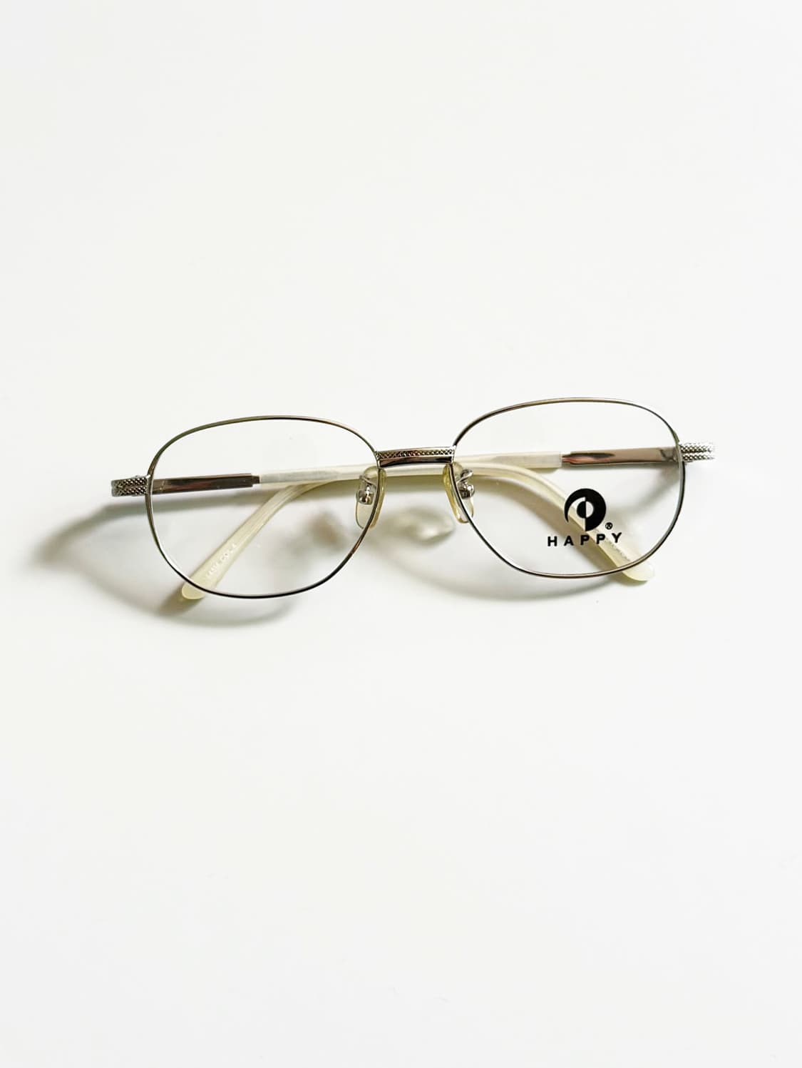 90s HAPPY 실버 메탈 슬림 스퀘어 빈티지 안경 상품이미지2