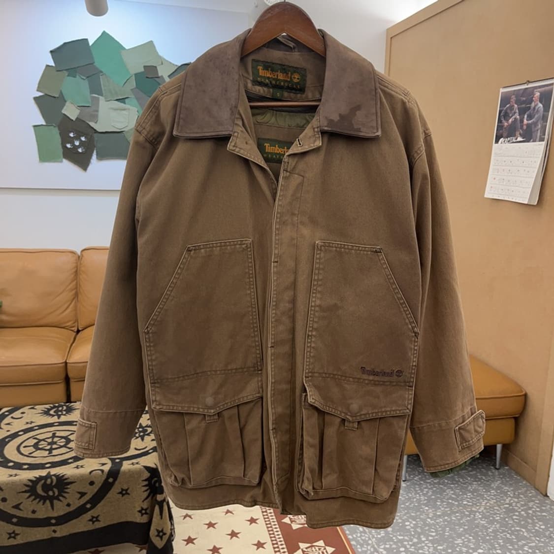 팀버랜드 빈티지 웨더기어 퀄팅 내피 카고 워크 자켓 S C08742 상품이미지3