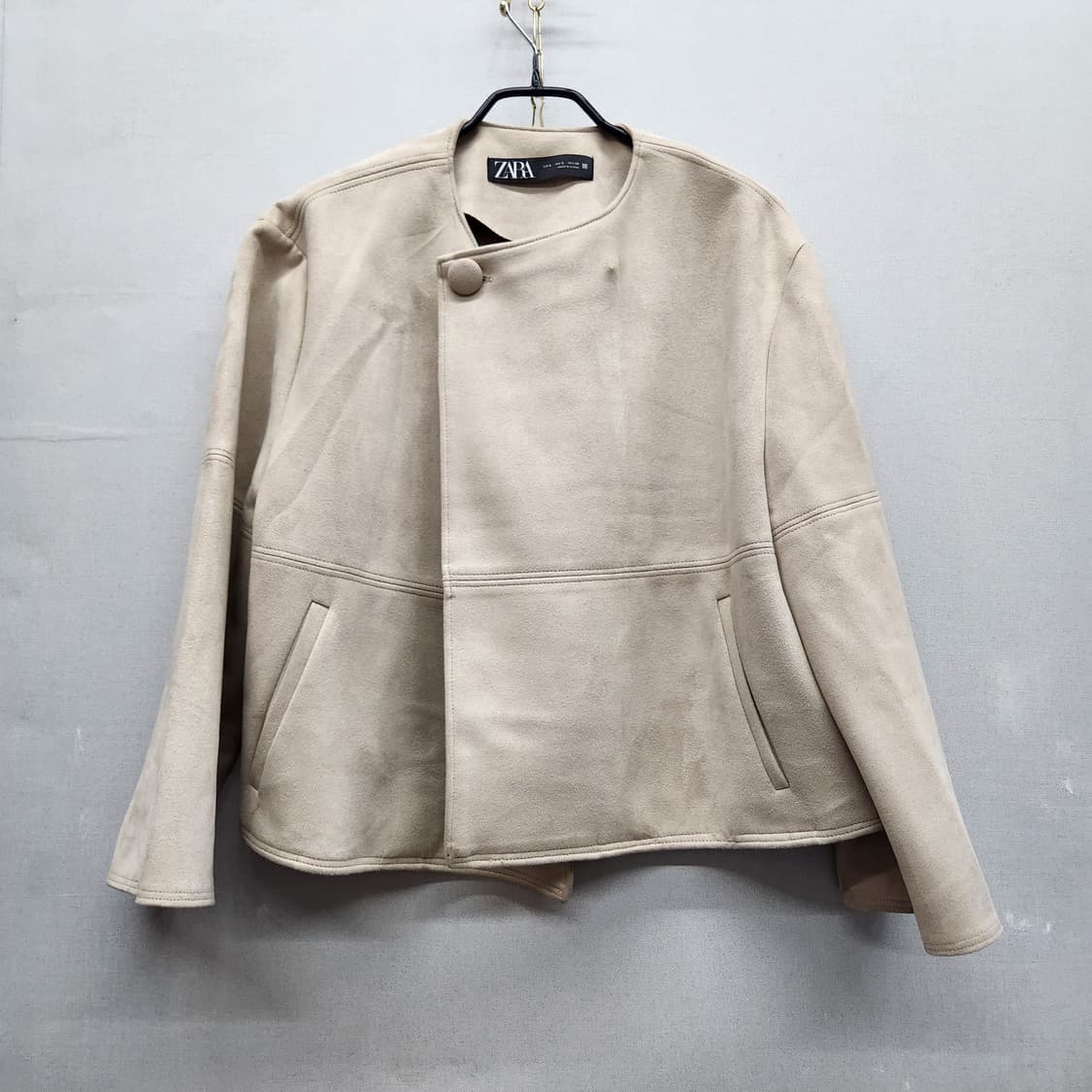 자라 ZARA 스웨이드 크롭 케이프 자켓 S(L) 상품이미지1