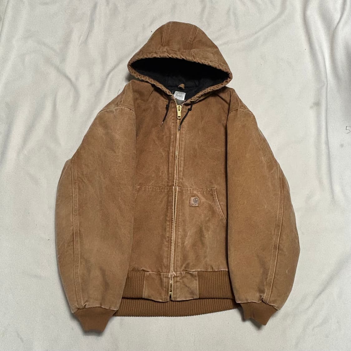 XL 칼하트 j130 샌드스톤 후드 자켓 상품이미지2