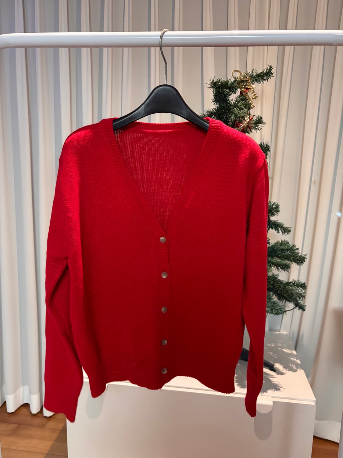 빨간 가디건 상품이미지1