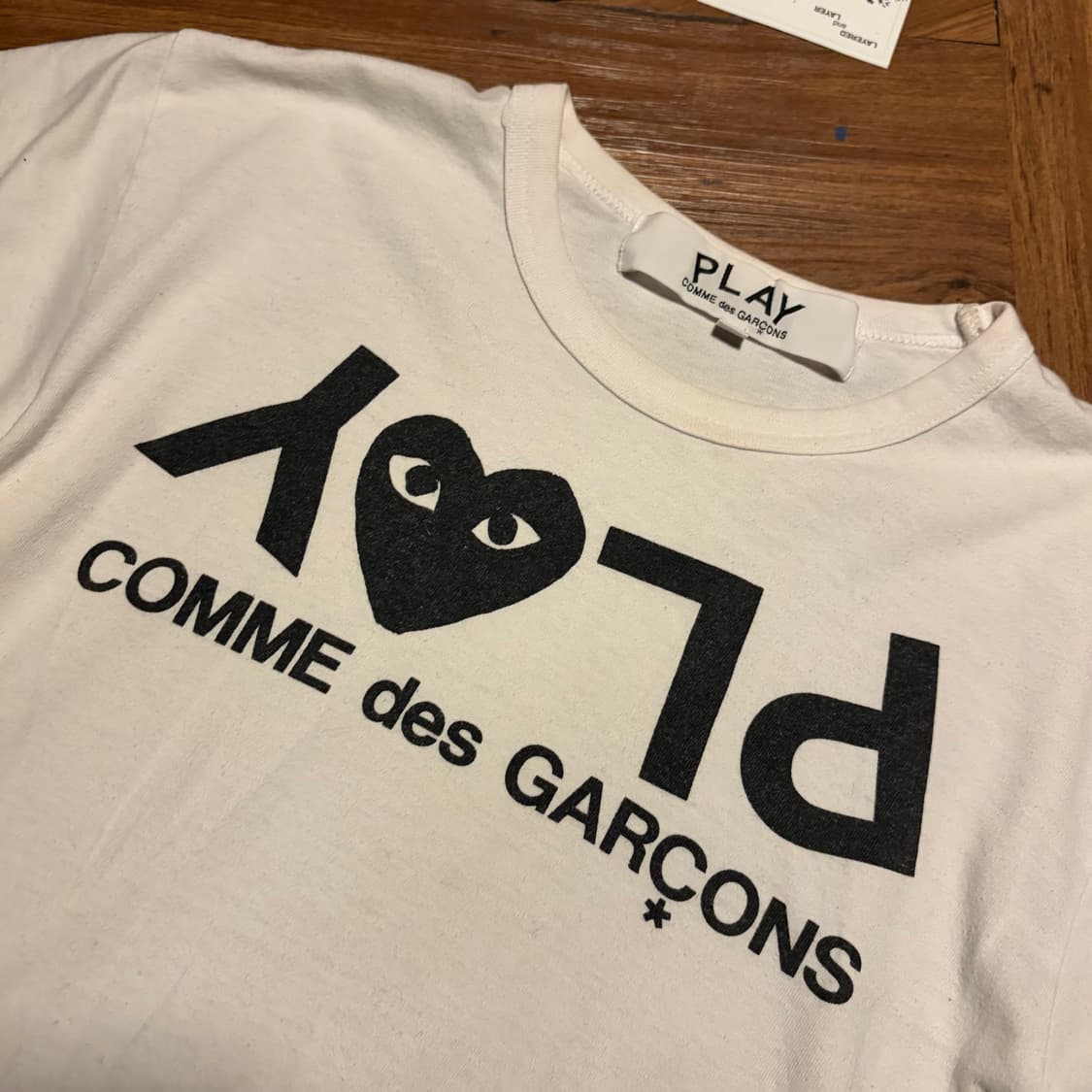COMME DES GARCONS CROP PLAY TSHIRT 상품이미지2