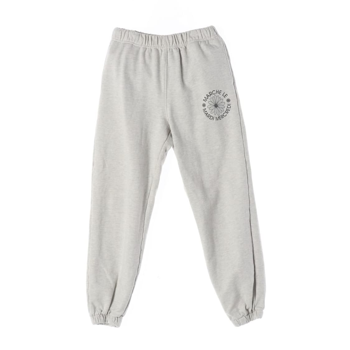 마르디 메크르디 플라워 로고 스웨트 조거 팬츠 오트밀 상품이미지1