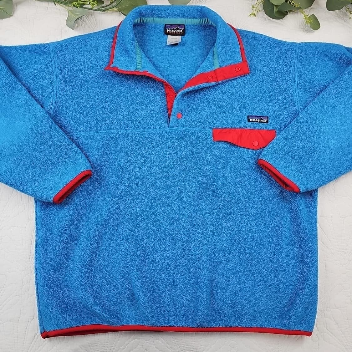 00s 콜롬비아 파타고니아 신칠라 스냅-T 패시지 블루 레드 상품이미지2
