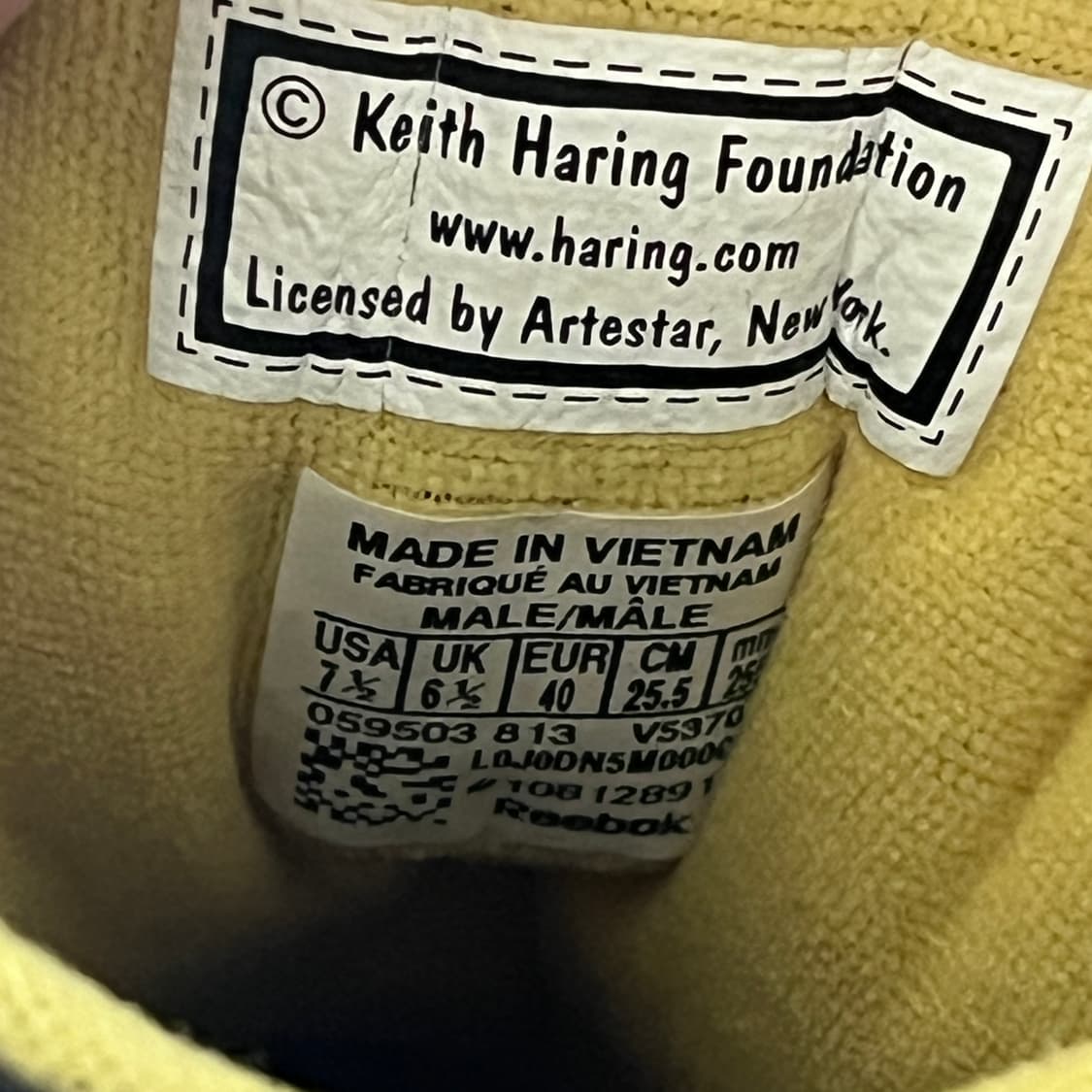 리복 x 키스해링 콜라보 한정 운동화 상품이미지6