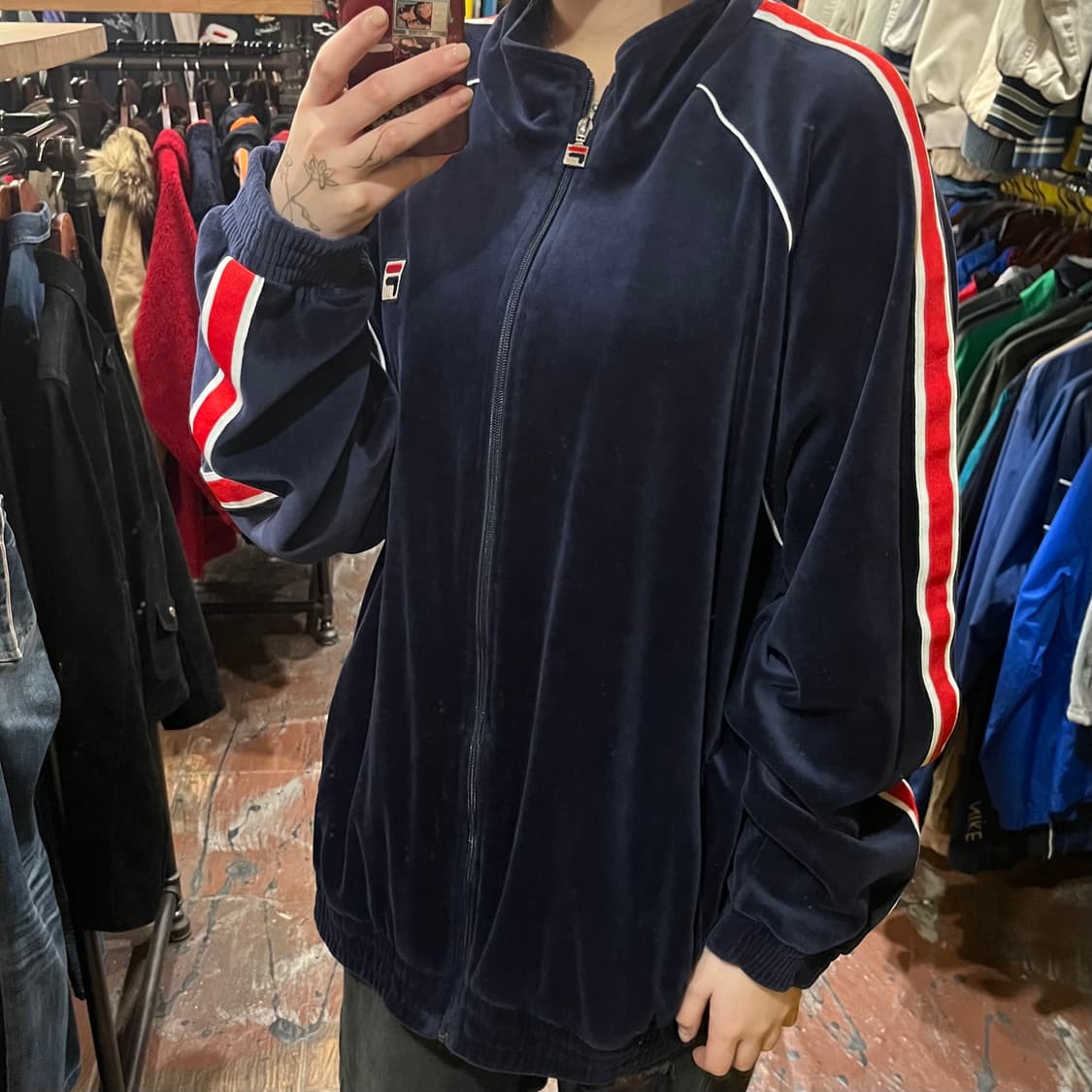 [HI] 휠라 집업 네이비 상품이미지4