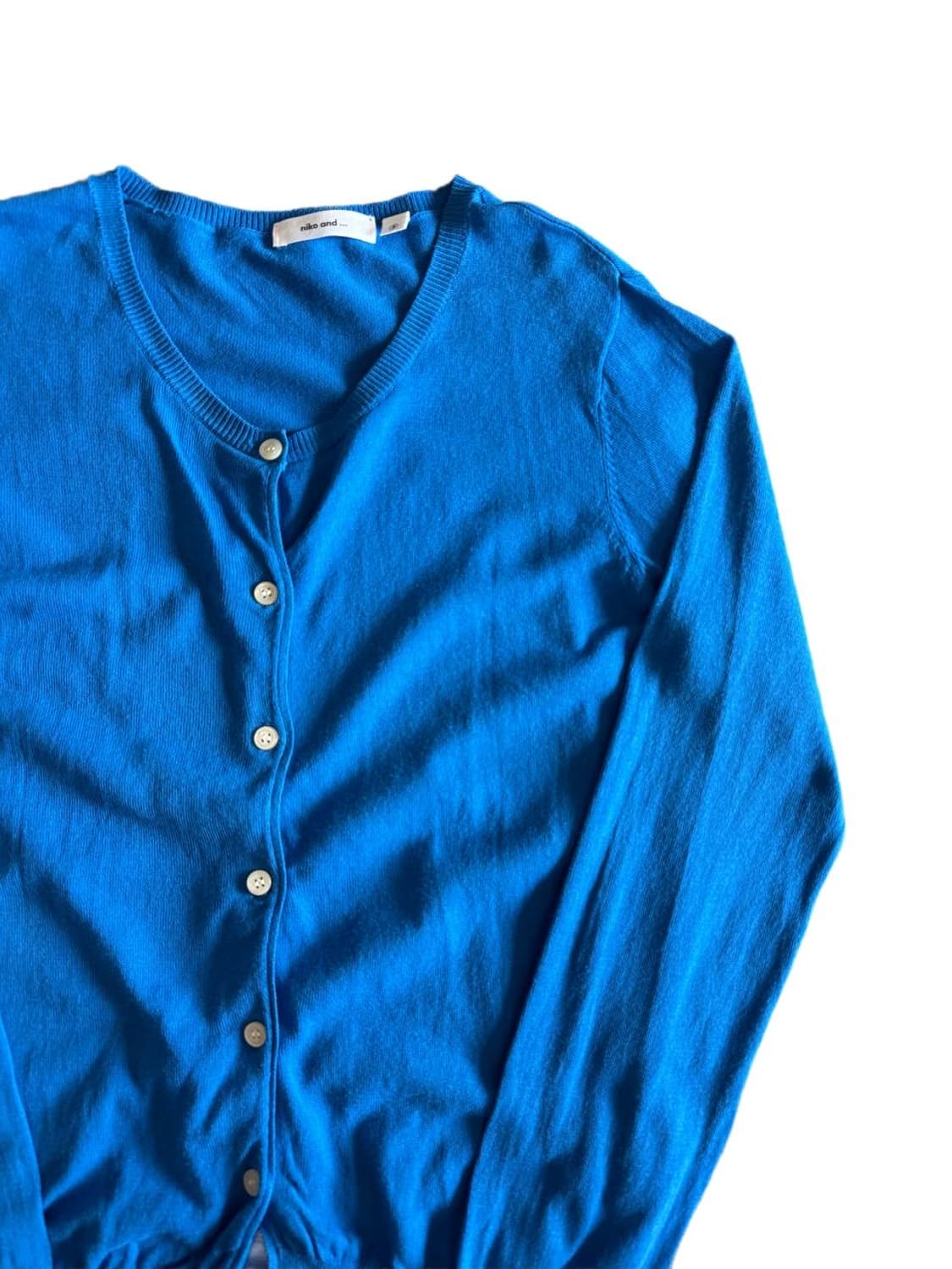 니코앤드 코튼 가디건 블루 상품이미지3