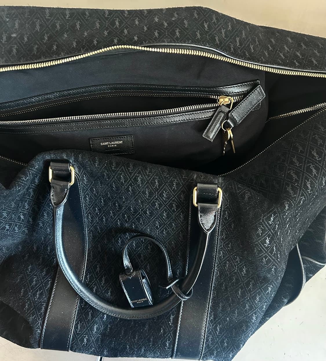 생로랑 스웨이드 보스턴백 상품이미지7