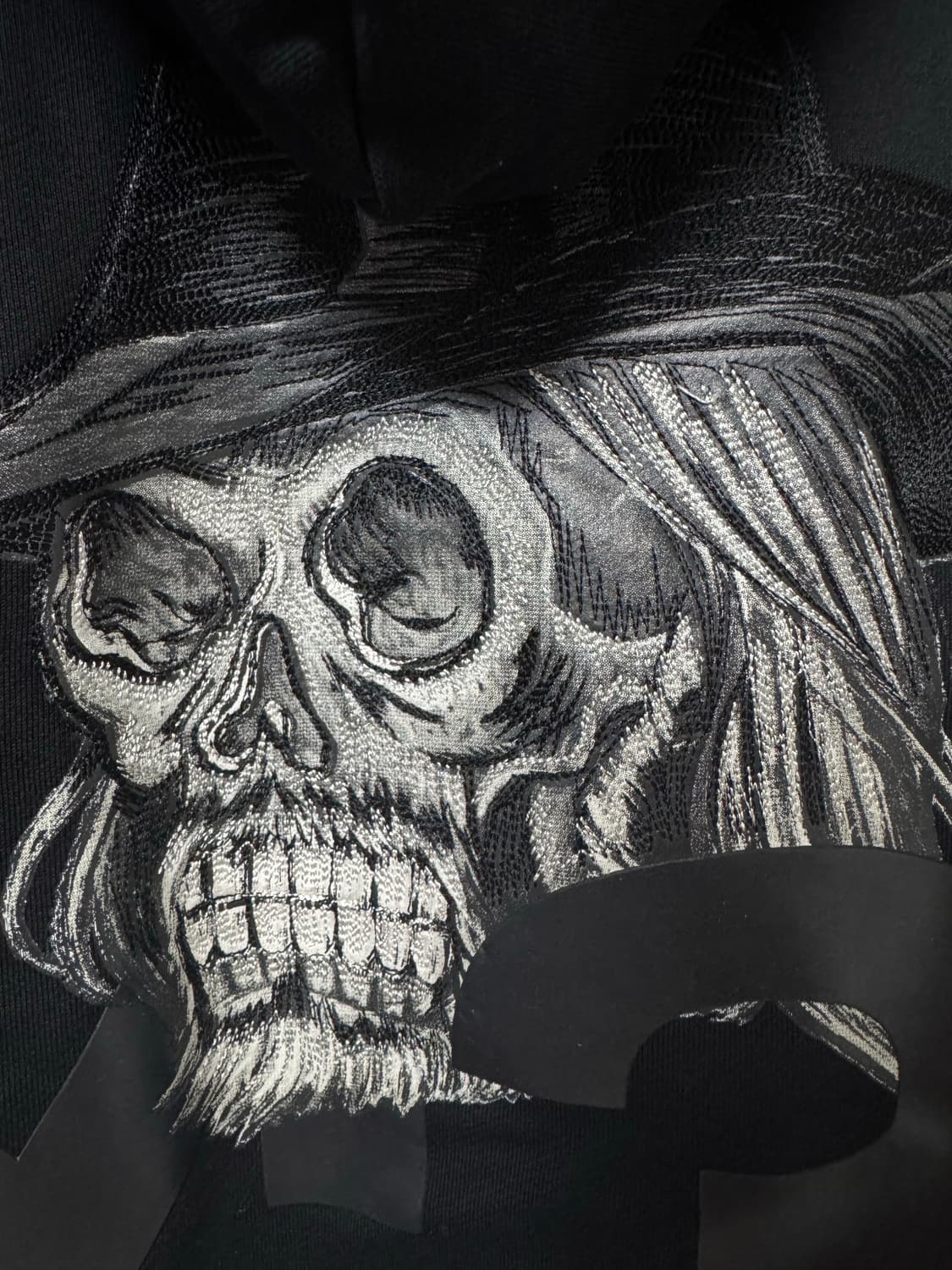 Y-3 요지야마모토 스컬 후드집업 M 오버핏 상품이미지6